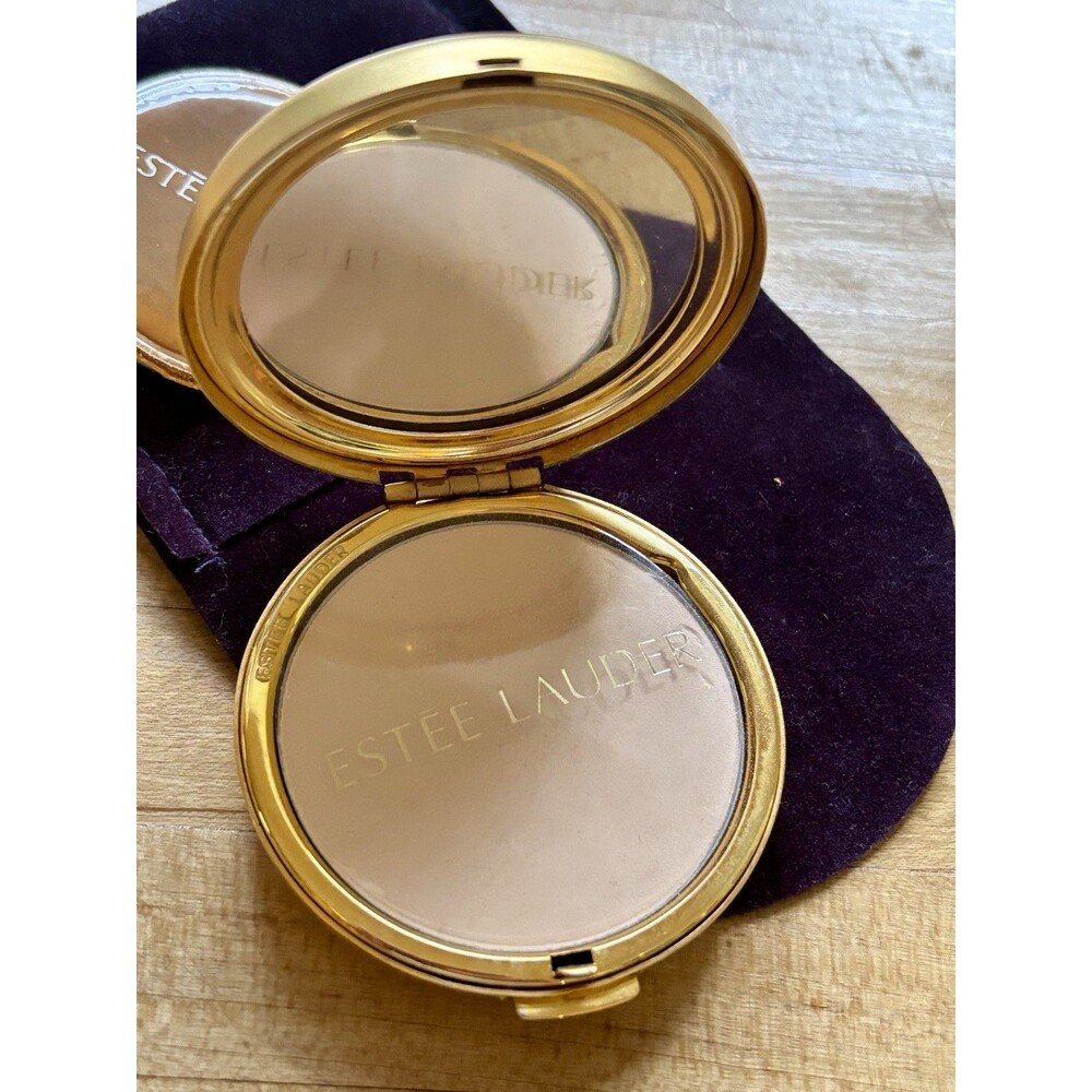 Vintage Estée Lauder Y2K 2000 Gold Lucidity Transparent 06 Mirror Compact Unused - Picture 7 of 8